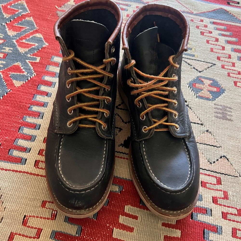 Red Wing Shoes Black and Brown Leather Boots